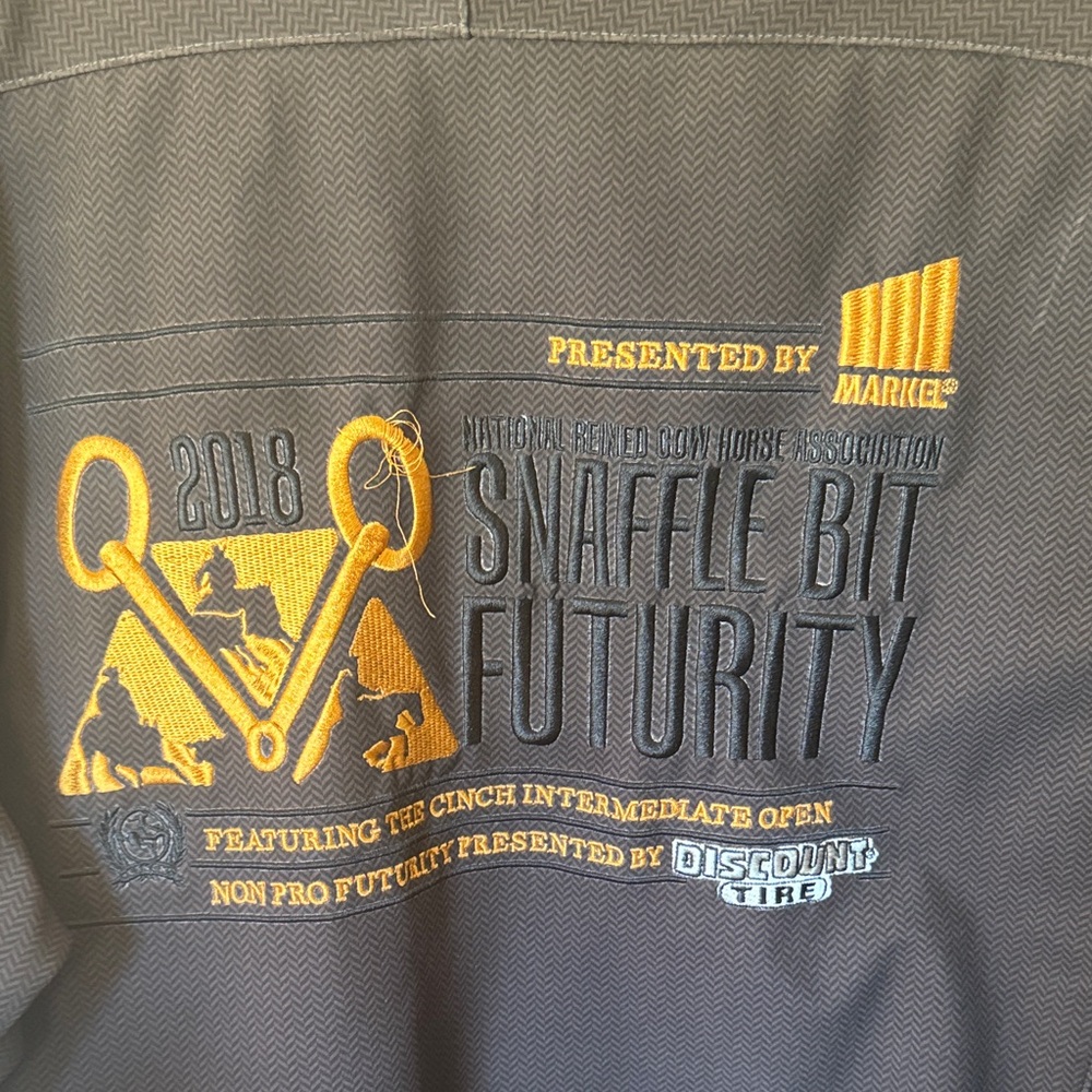 Cinch Black Jacket with White Logo